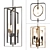 Stylish Pendant Lights Trio 3D model small image 1