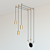 Golden Glow LED Pendant Lamp 3D model small image 4