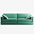 Modern Luna Sofa - Bellus 3D model small image 1