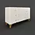 Elegant White Lacquered Chest: Fratelli Barri RIMINI 3D model small image 2