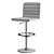 Sleek Mint Leather Bar Stool 3D model small image 3