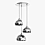 Modern Chrome Globe Pendant Light 3D model small image 1