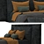Boho Plaid Pillow: Turbosmooth Bed 3D model small image 2
