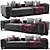 Sleek Modern Sofa Set 3D model small image 4