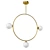 Modern Gold Circle Pendant 3D model small image 1