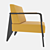 Modern Nova Chair and Coffee Table 3D model small image 9