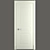 Turin 6 Classic: Elegant Interior Door with RAL 9010 Enamel Finish 3D model small image 1
