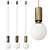 Minimalist Pawn Pendant Lamp 3D model small image 3