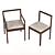 Densen Armchair - Elegant Dining Chair 3D model small image 5