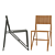 Sleek Single Frame Chair | High Quality Design 3D model small image 4