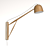 Elegant White Oak Crane Swing Lamp 3D model small image 2