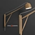 Elegant White Oak Crane Swing Lamp 3D model small image 5