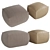 Tonin Casa Truly Pouf - Chic and Versatile 3D model small image 1