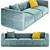 Modern Poliform Shangai Sofa 3D model small image 2