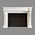 Modern Electric Fireplace: 1050x1467mm 3D model small image 2