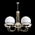 Elegant Bergamo Chandelier with 5 Arms 3D model small image 1