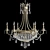 Elegant 6-Light Claiborne Chandelier 3D model small image 1