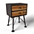 Sleek Loft Nightstand 3D model small image 2