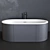 Arcadia Cibele: Freestanding Livingtec® Bathtub 3D model small image 3