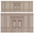  Rustic Wooden Frame Wall Set 3D model small image 1