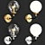 RH Bistro Globe Brass Sconce 3D model small image 1