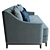 Elegant Luna Sofa Bed-60s Inspired 3D model small image 3