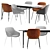 Modern Vienna Chair and Augusta Table: Stylish and Functional 3D model small image 1