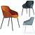 Modern Vienna Chair and Augusta Table: Stylish and Functional 3D model small image 3