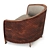 Rugiano Armchair: Elegant and Stylish 3D model small image 4