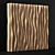Parametric Wave Wood Panel 3D model small image 1