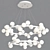 2-Tier Pendant Lights: Height 1200mm, Diameter 800mm 3D model small image 2