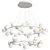 2-Tier Pendant Lights: Height 1200mm, Diameter 800mm 3D model small image 6