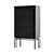 Tosconova Oro Cabinet & Bookcase: Modern Elegance in Gold 3D model small image 3