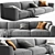 Sophisticated Poliform Shangai Sofa 3D model small image 1