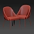 Chic Paris Chair & Calligaris Table 3D model small image 2