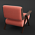 Modern Lina Armchair: Stylish & Comfortable 3D model small image 5