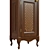 Classic Wooden Wardrobe 600mm 3D model small image 4