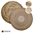 Natural Jute Round Rugs 3D model small image 1