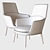 Sleek and Stylish Caratos Armchair 3D model small image 3