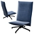 Knoll Pilot Modern Armchair 3D model small image 3