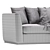 Contemporary Taylor Sofa by Eichholtz 3D model small image 3