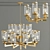 Sleek Post-Modern Chandelier 3D model small image 1