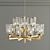 Sleek Post-Modern Chandelier 3D model small image 2