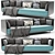 Sleek and Stylish Modern Sofa 3D model small image 2