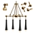 Tupelo 4 Light Chandelier 3D model small image 1