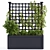 Black Outdoor Plant Box: Stylish & Durable 3D model small image 2