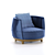 3Dmax 2016 + FBX Armchair 3D model small image 1