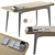 Oak and Concrete Fusion Desk 3D model small image 2