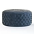 Plush Buttoned Pouf 3D model small image 3