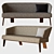 Sleek Minotti Louge Sofa 3D model small image 1